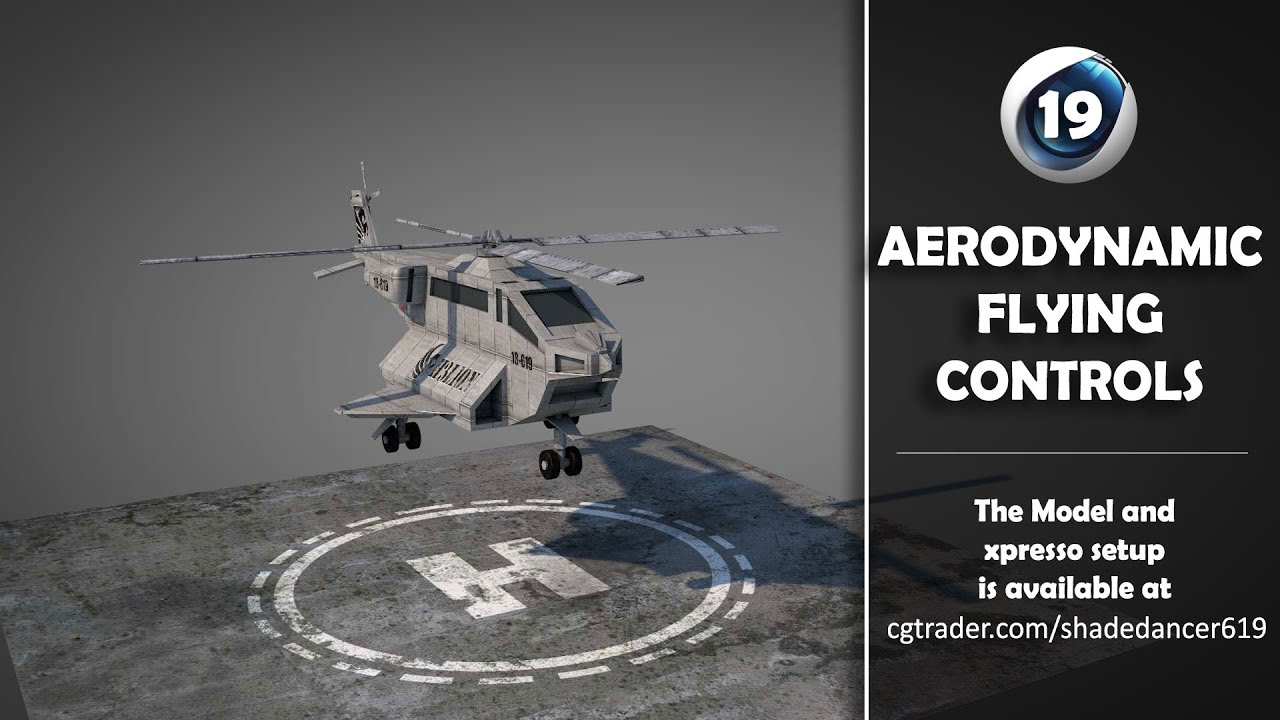 Cinema 4D Aerodynamic Helicopter Controls