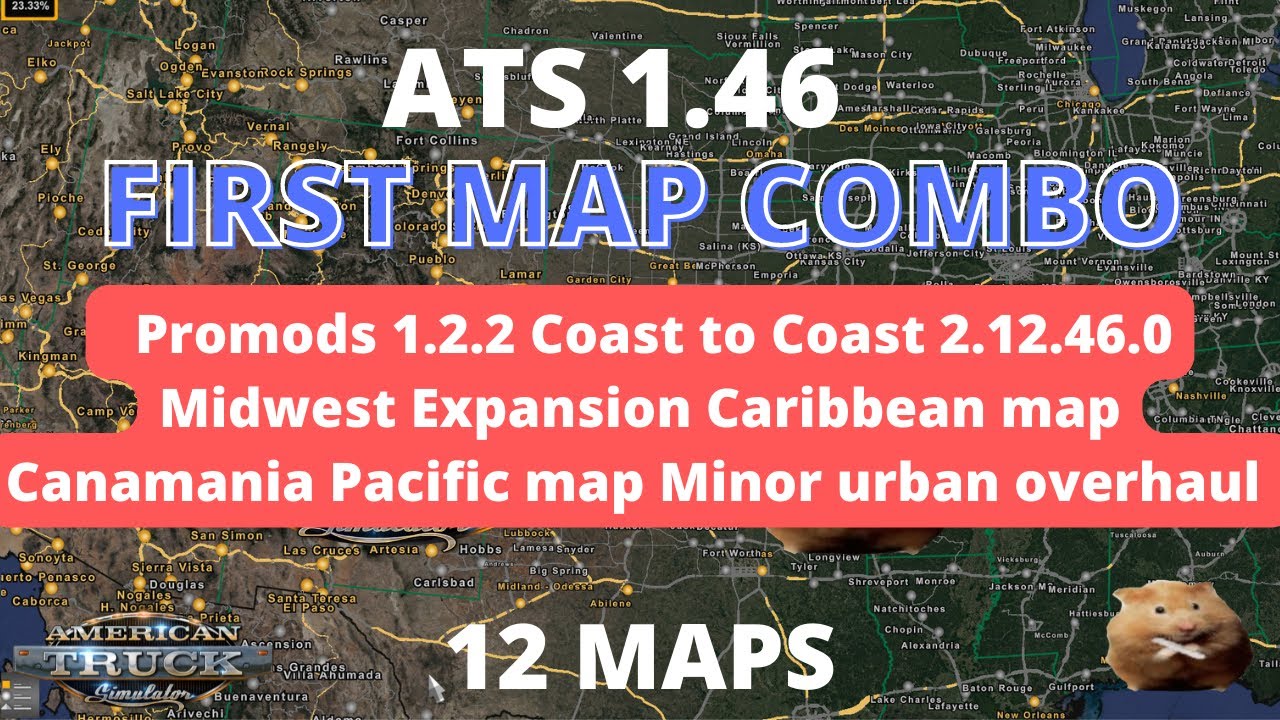 ATS 1.46 FIRST MAP COMBO  12 MAPS