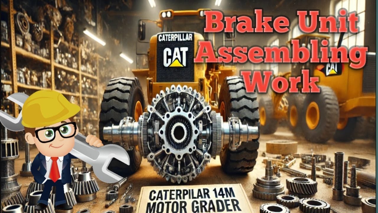 Caterpillar 14M Motor Grader Brake Unit Assembling | Step-by-Step Guide