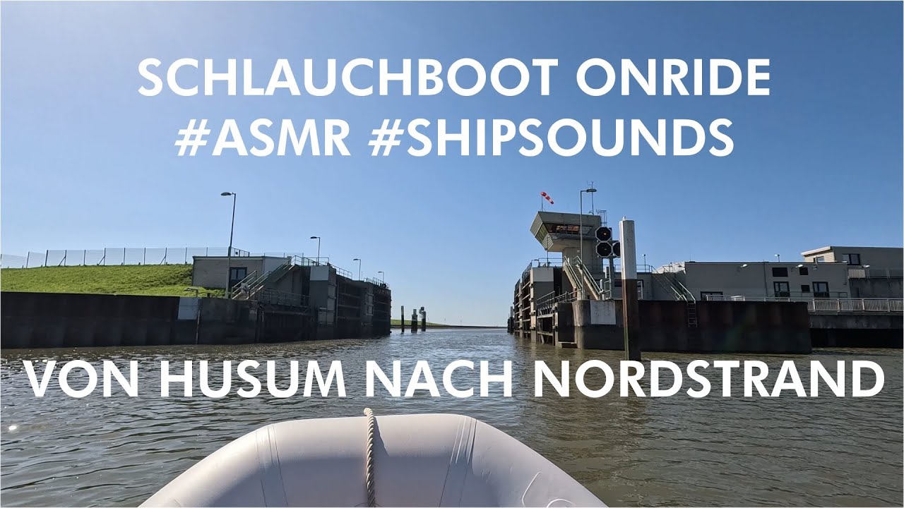 Schlauchboot #Onride #ASMR Übers Wattenmeer nach Nordstrand