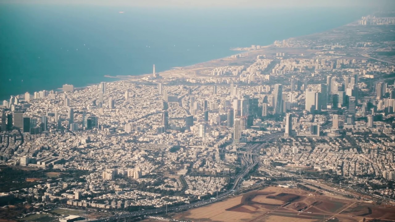 Paysage de Tel Aviv - Clip Vid&eacute;o Libre de Droit