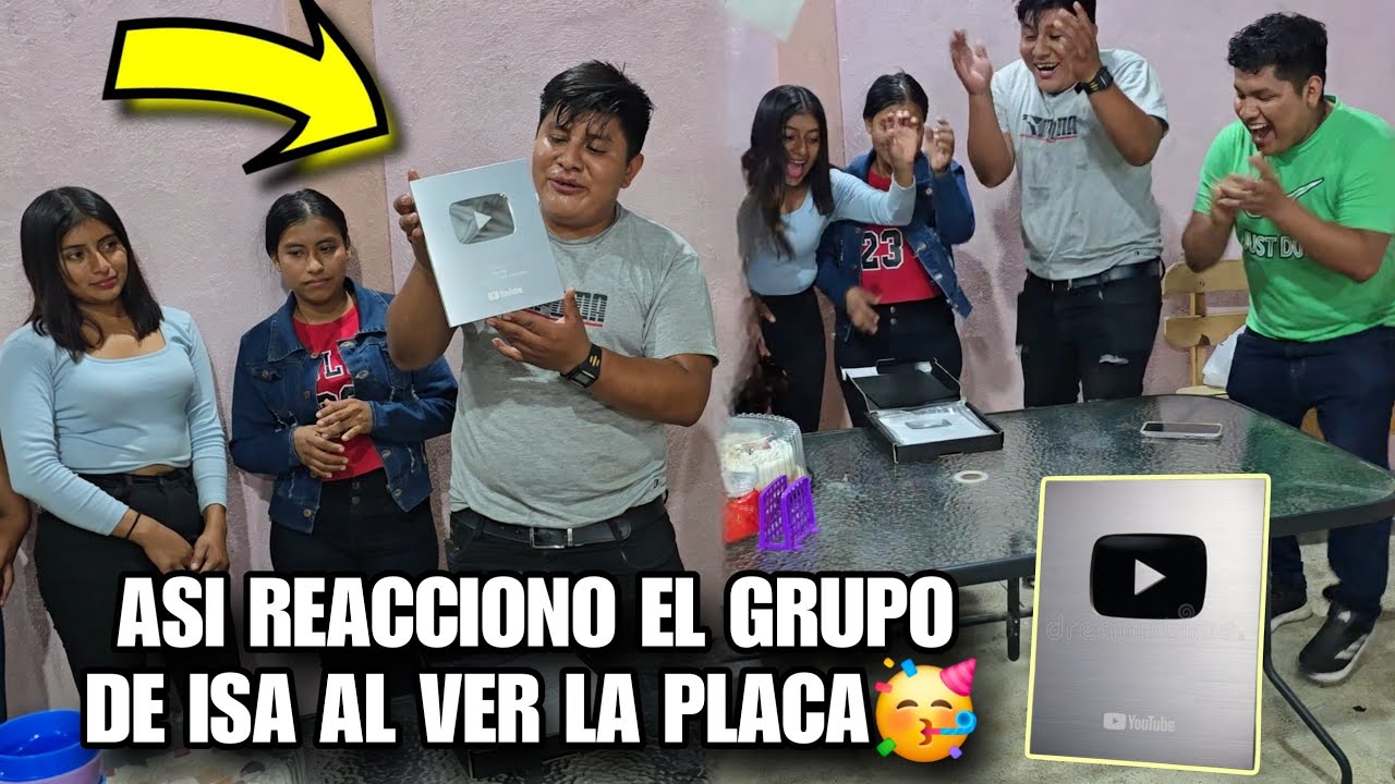 🔴Santo Dios Todo El Grupo Gritaron De Emocionados Al Ver Al Fin La Placa🥹Miren La Reaccion De Ellos🥳