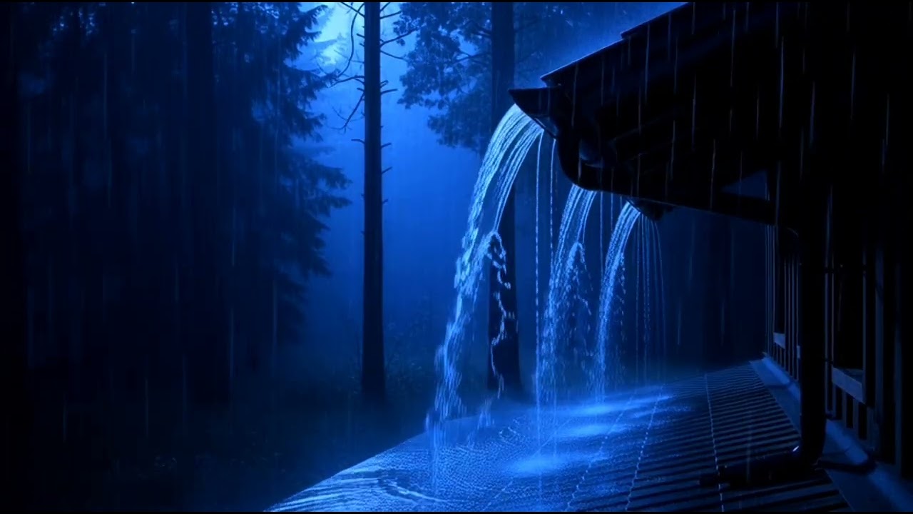 Peaceful Night Rain Sounds 🌧️ Deep Sleep Relaxation & Natural White Noise