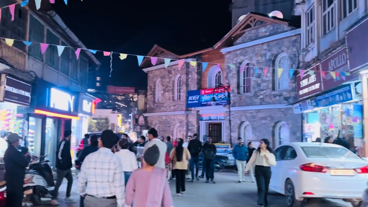 Night Life in Mussoorie | Mussoorie Mall Road 