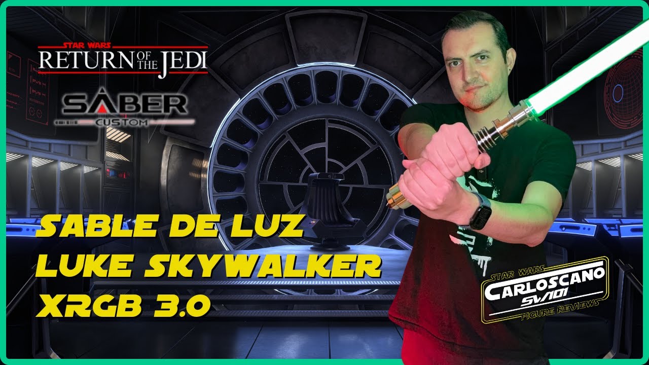 ¡GENIAL Sable de Luz de Luke Skywalker! Controlado por App Bluetooth 🤯  SaberCustom X RGB 3.0