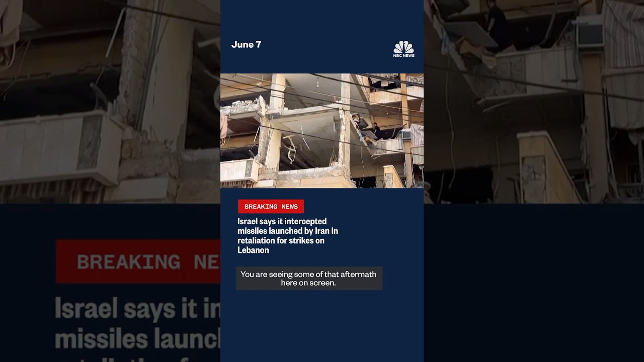 Israel says it intercepted missiles launched by Iran in retaliation for strikes on Lebanon