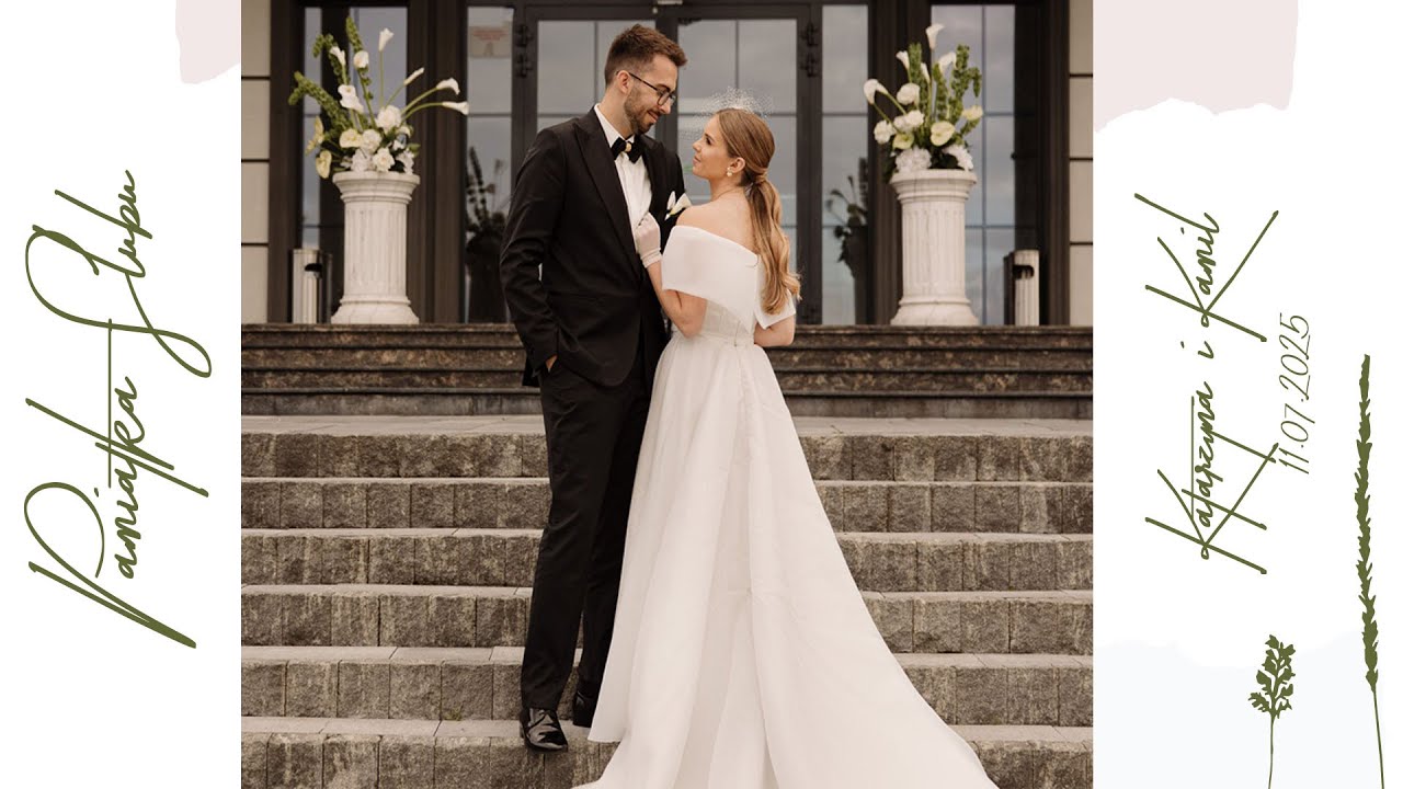 👰 🤵 PAMIĄTKA ŚLUBU -  Kasia ❤️ Kamil 🏰 sala weselna Leśna Perła - Limanowa  🎼  zespół VERVA BAND