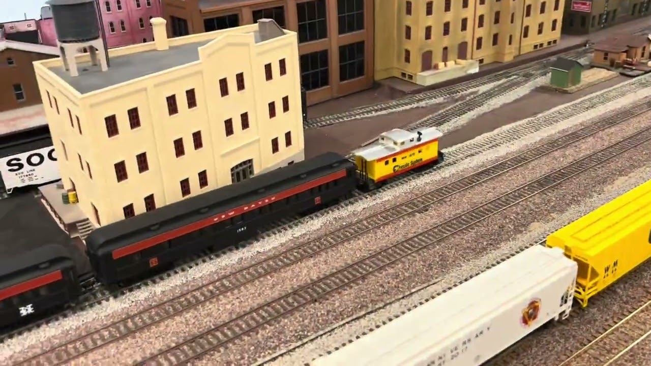 F3 Passenger train ￼’round the layout