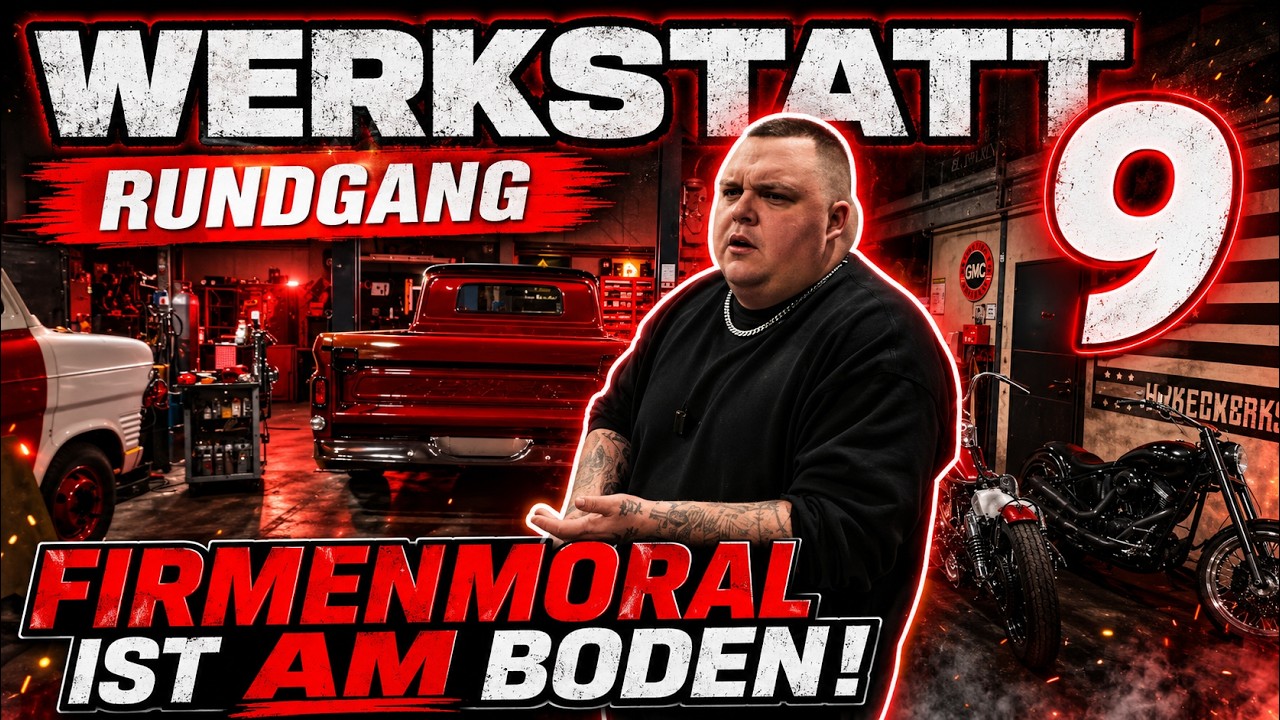 WERKSTATTRUNDGANG 9 ! Firmenmoral ist am Boden ! Blattfedern tieferlegen