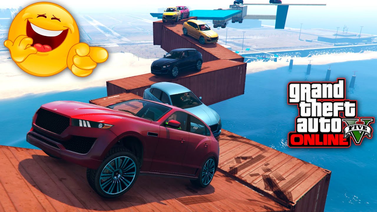 ¡EL MEJOR PARKOUR DE VEHICULOS EN GTA V! | FAMILIA FALEX