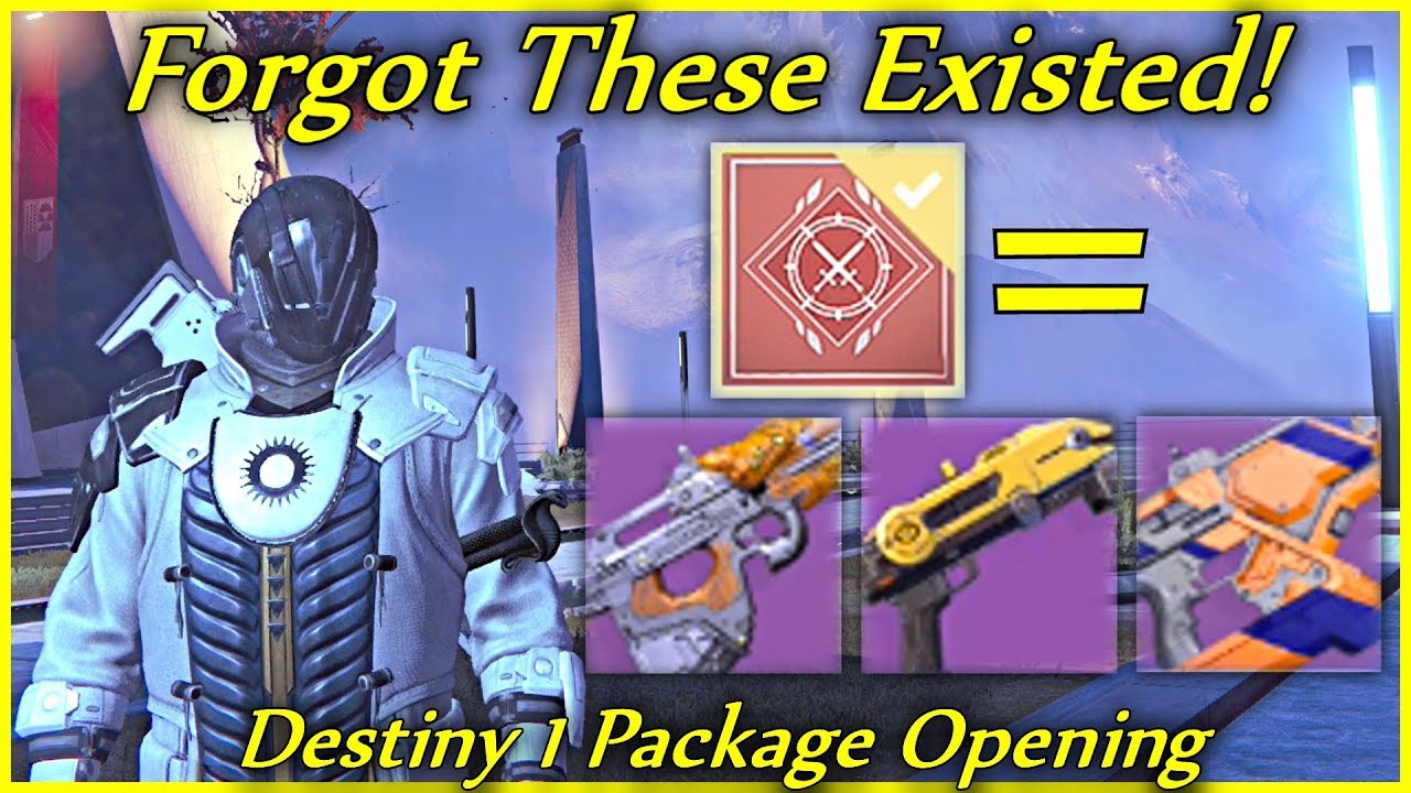 I Forgot These Weapons Even Existed! (Destiny 1 Crucible Quartermaster Package Opening)