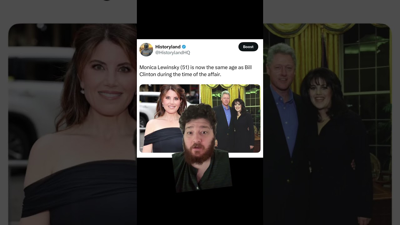 🤯 Monica Lewinsky is now the same age as Bill Clinton