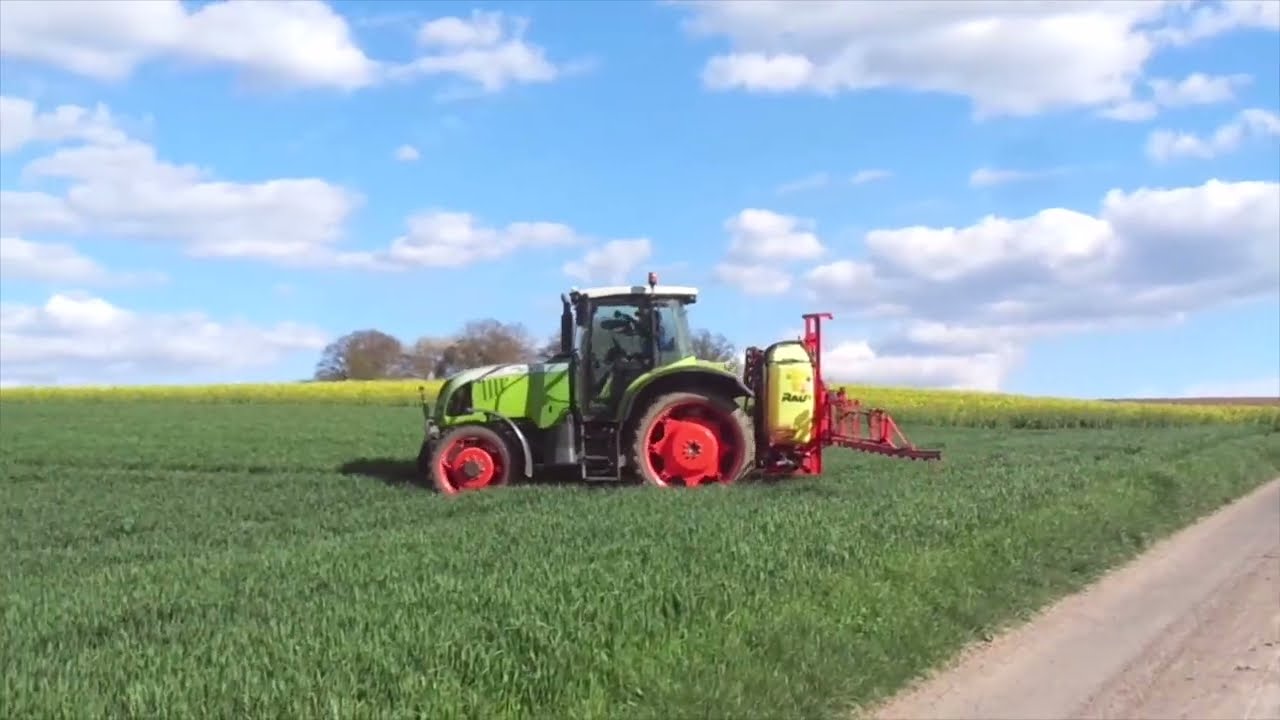 Weizen Spritzen 2023 Claas Ares 617 ATZ + RAU D2