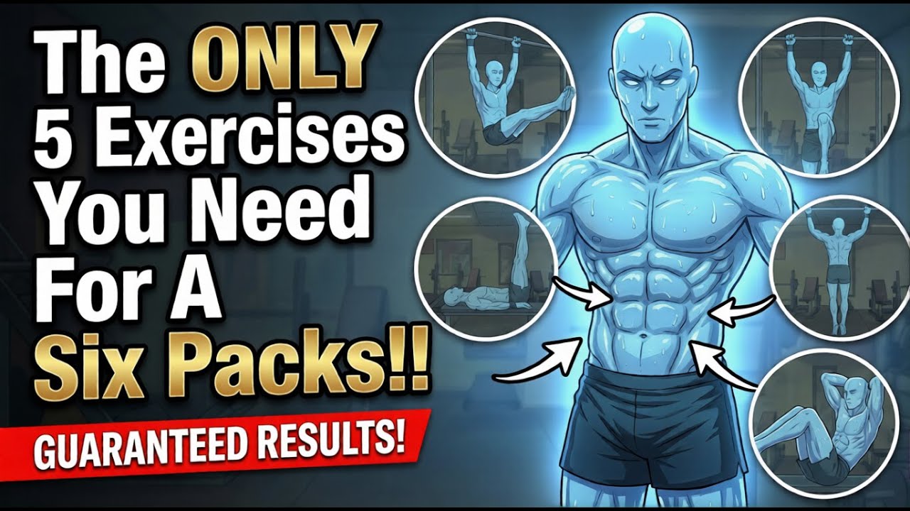 The only 5 Exercises You Need For A Six Pack!!