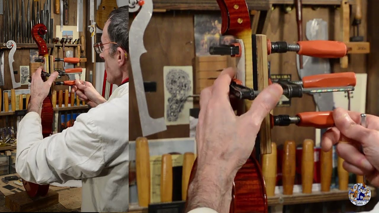 UNCUT - Viola 2025 - Incollaggio definitivo della tastiera - Final gluing of the fingerboard