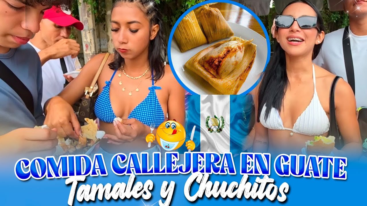 COMPRANDO COMIDA CALLEJERA EN GUATEMALA - Desayunando Chuchitos y tortas de aguacate 😋