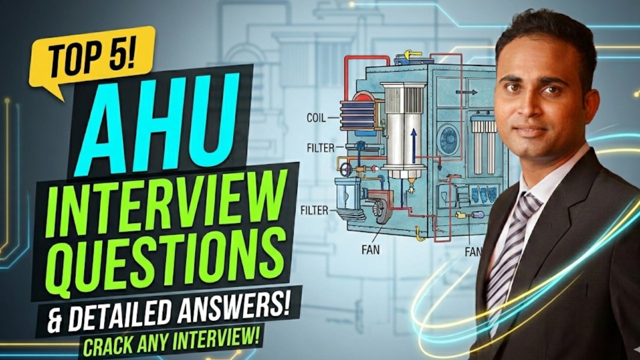 Top 5 AHU Interview Questions & Answers | Part 2 | HVAC | Facility Management | IFM |