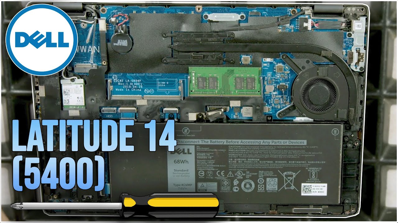 Dell Latitude 14 (5400) von Innen - RAM, SSD, Akku, Lüfter wechseln