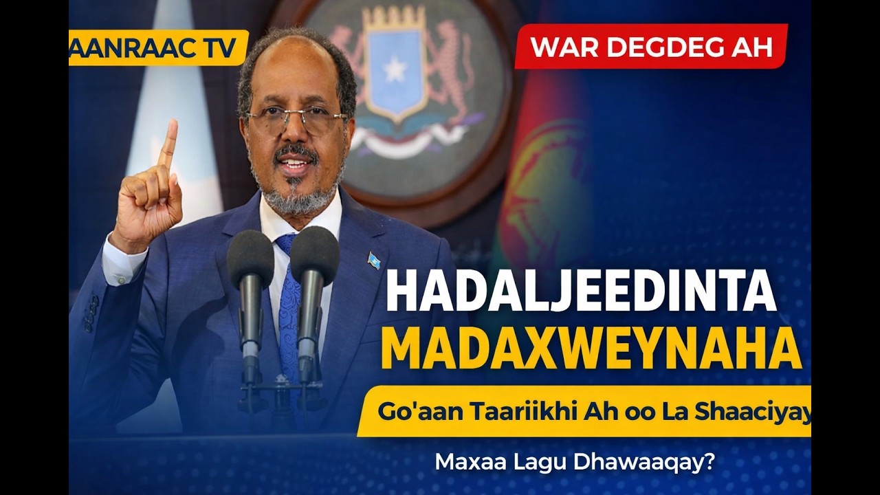 TOOS: khubadda Madaxweynaha JFS Mudane Xasan Sheekh Maxamuud ee   ansixinta  Dastuurka dalka.