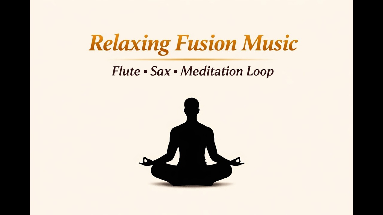 Relaxing Fusion Music 🎧 | Flute + Sax | Meditation & Stress Relief