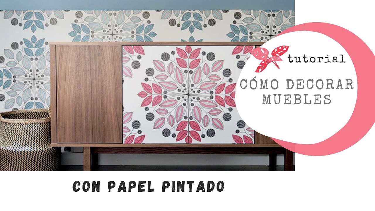Decorar muebles con papel pintado
