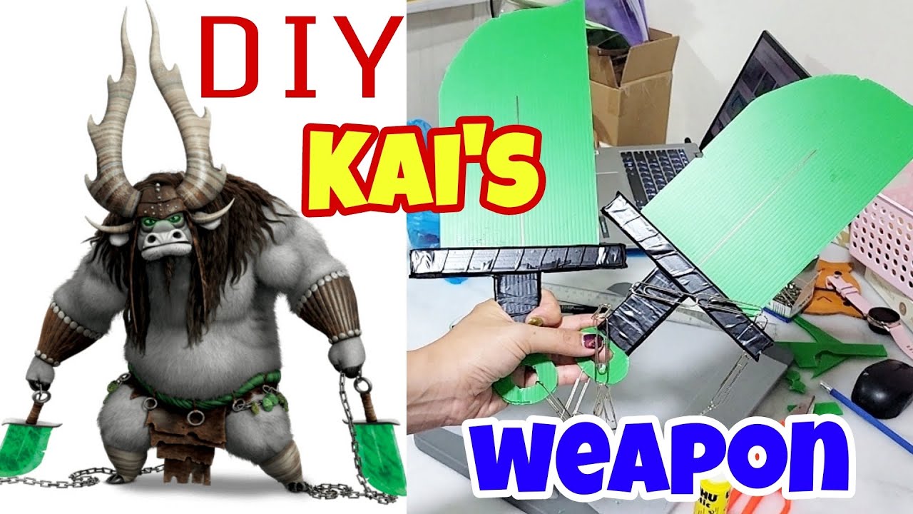 Easy DIY Kai's Weapon (Twin Katanas) / Kung Fu Panda 3