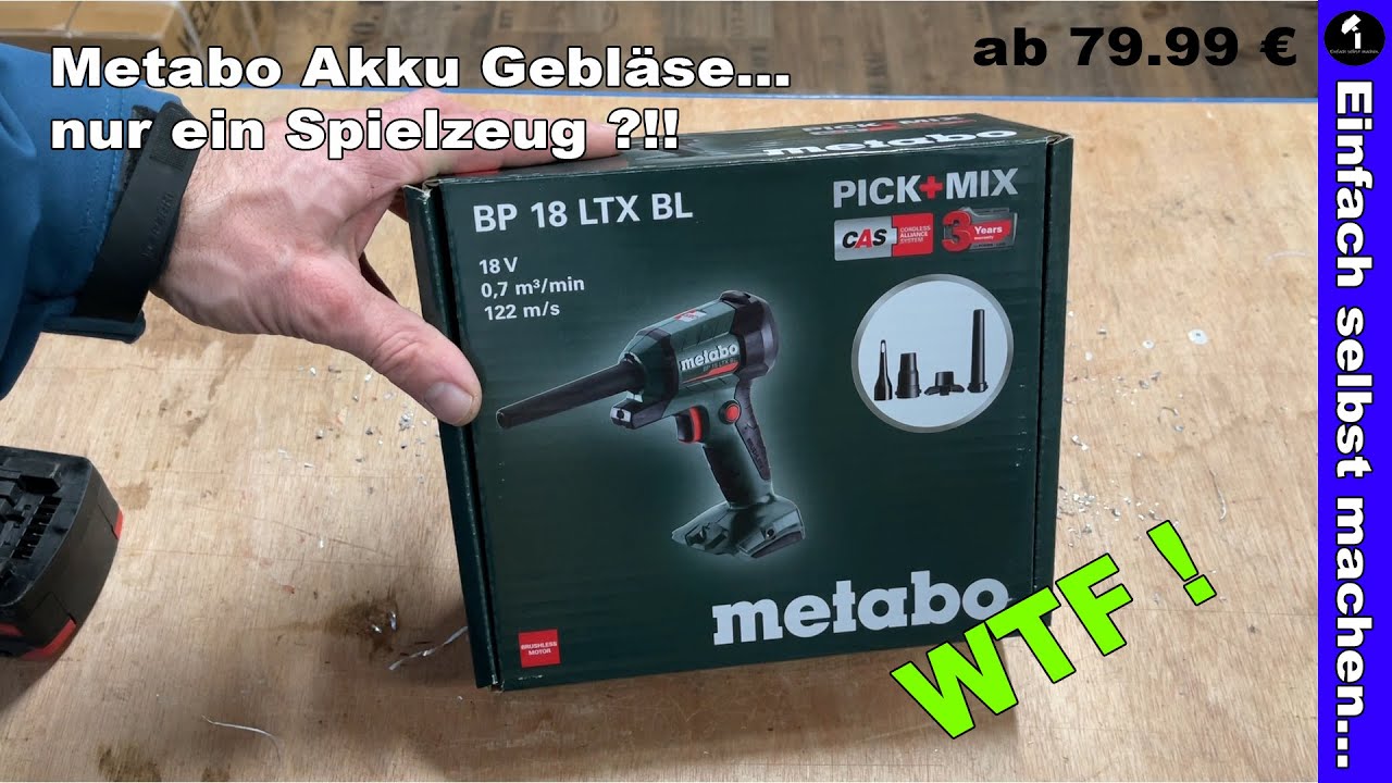 Metabo Akku Gebläse... nur ein Spielzeug !?