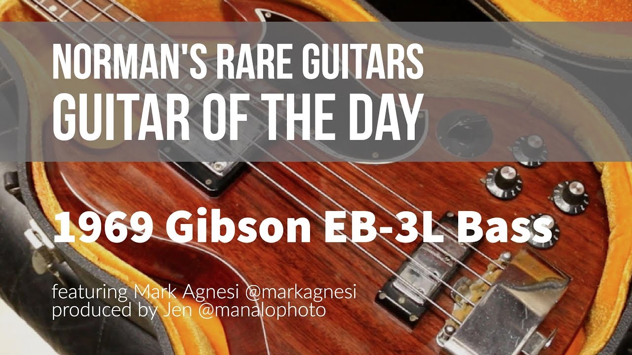 Бас-гитара Gibson EB-3L 1969 года | Гитара дня