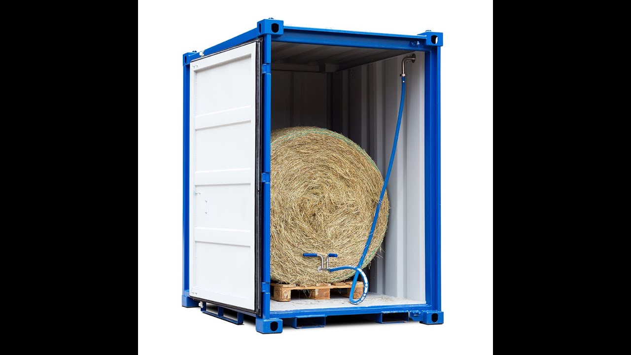 Johorse Europe | Heubedampfer für rundballen zur Fütterung von 5-60 Pferden | Gebhardt