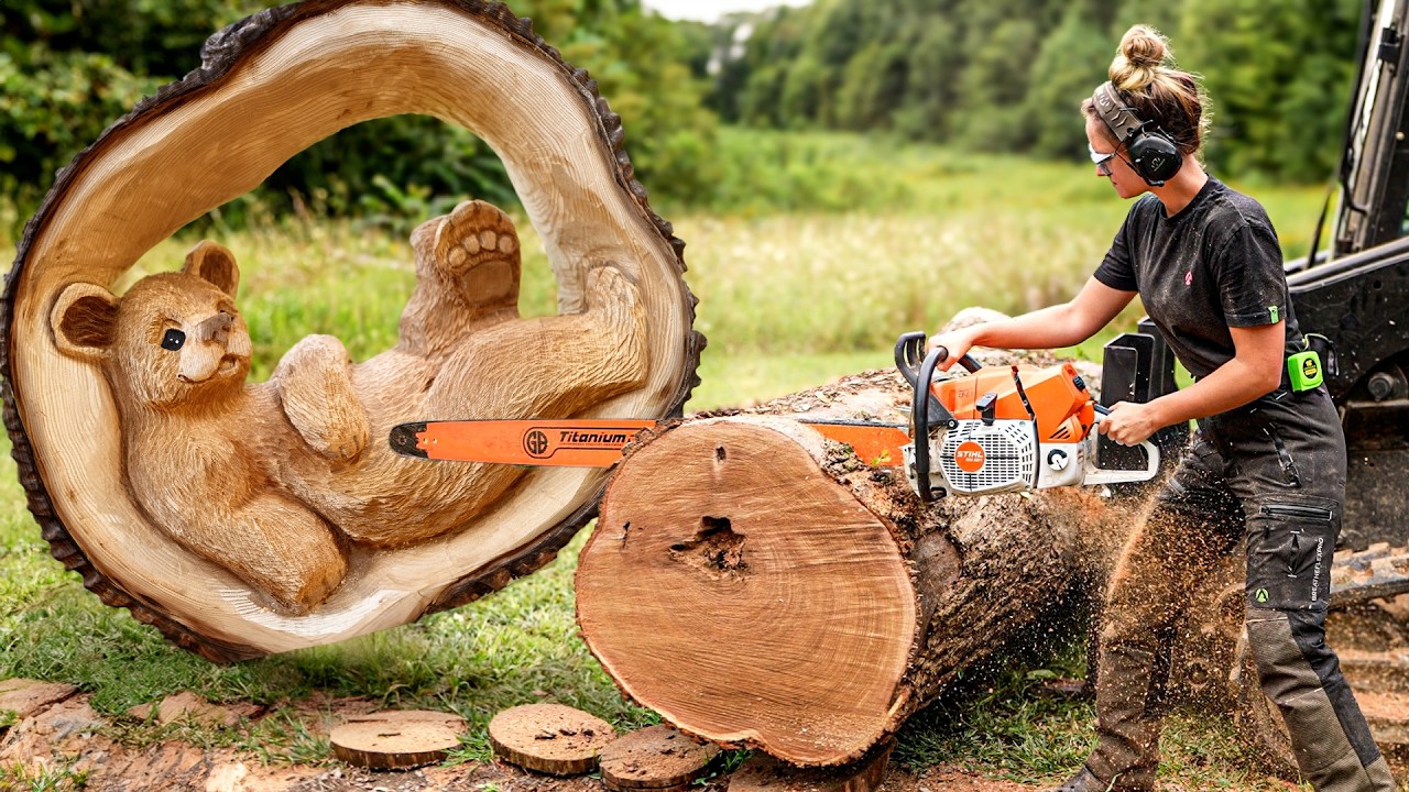 Trying Something New With A Chainsaw!