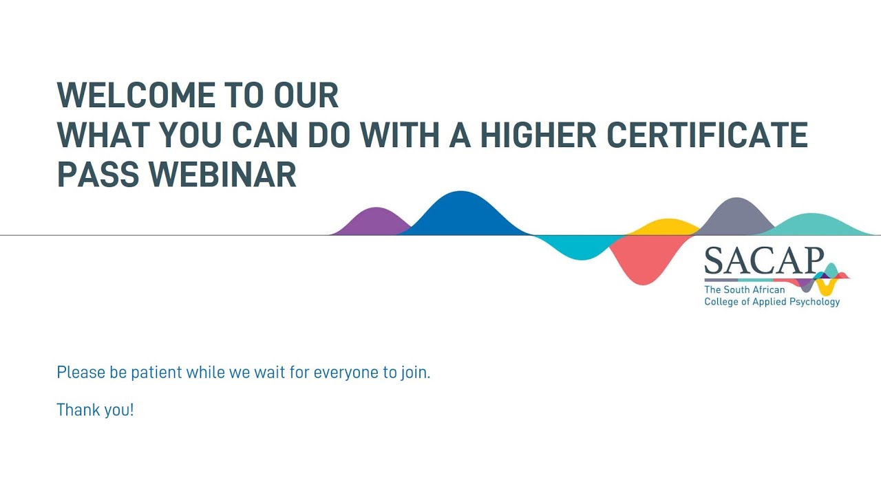 What you can do with a Higher Certificate pass | Webinar