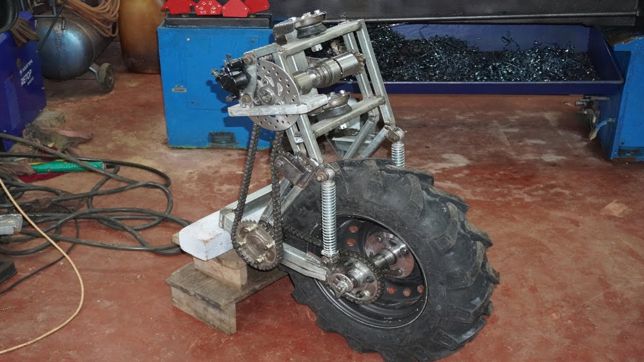 All wheel drive (2WD Motorcycle) Trike Motorcycle front front drive unit making