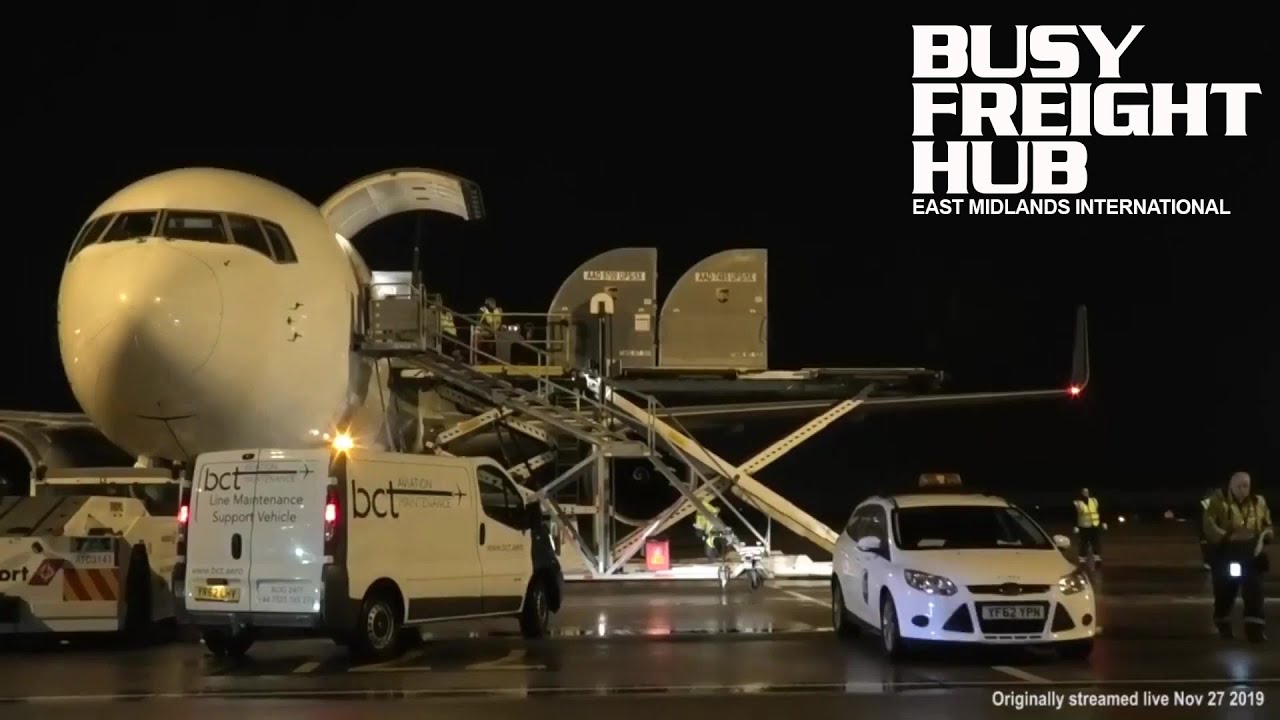 ‘Freight Night’ East Midlands International Airport UK