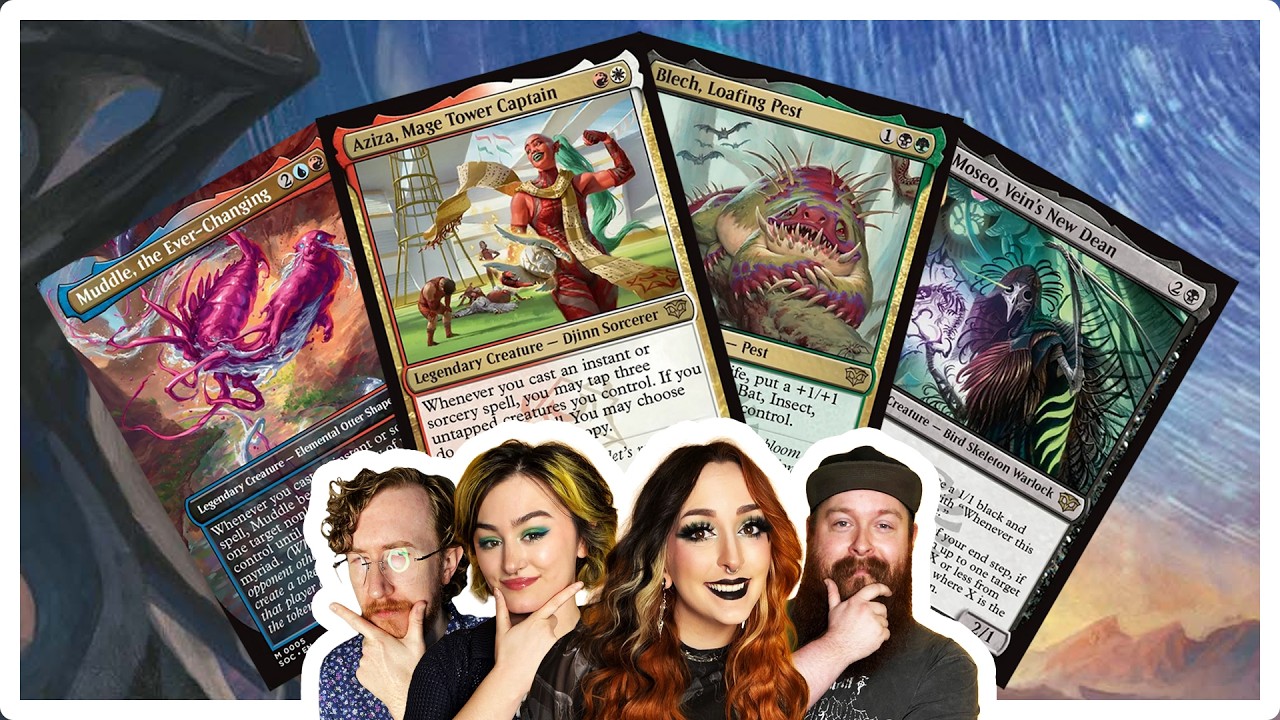 Наши любимые новые командиры из Secrets of Strixhaven! | Muddle против Aziza против Blech против ...