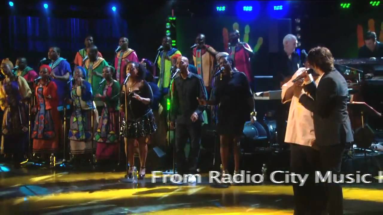 Josh Groban and Vusi Mahlasela perform 