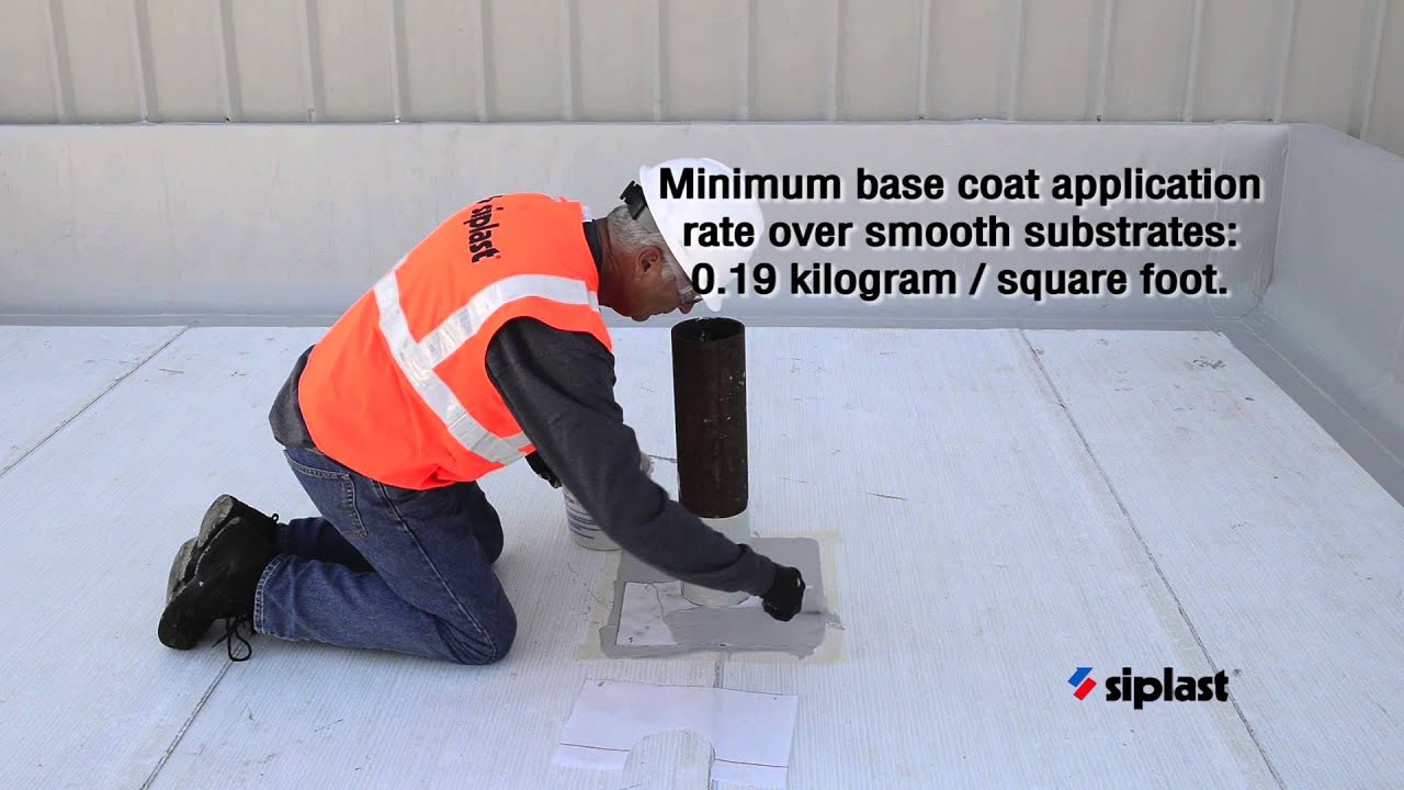 Siplast Parapro Roof Membrane Application Series: Step 4. Apply Parapro Flashing.