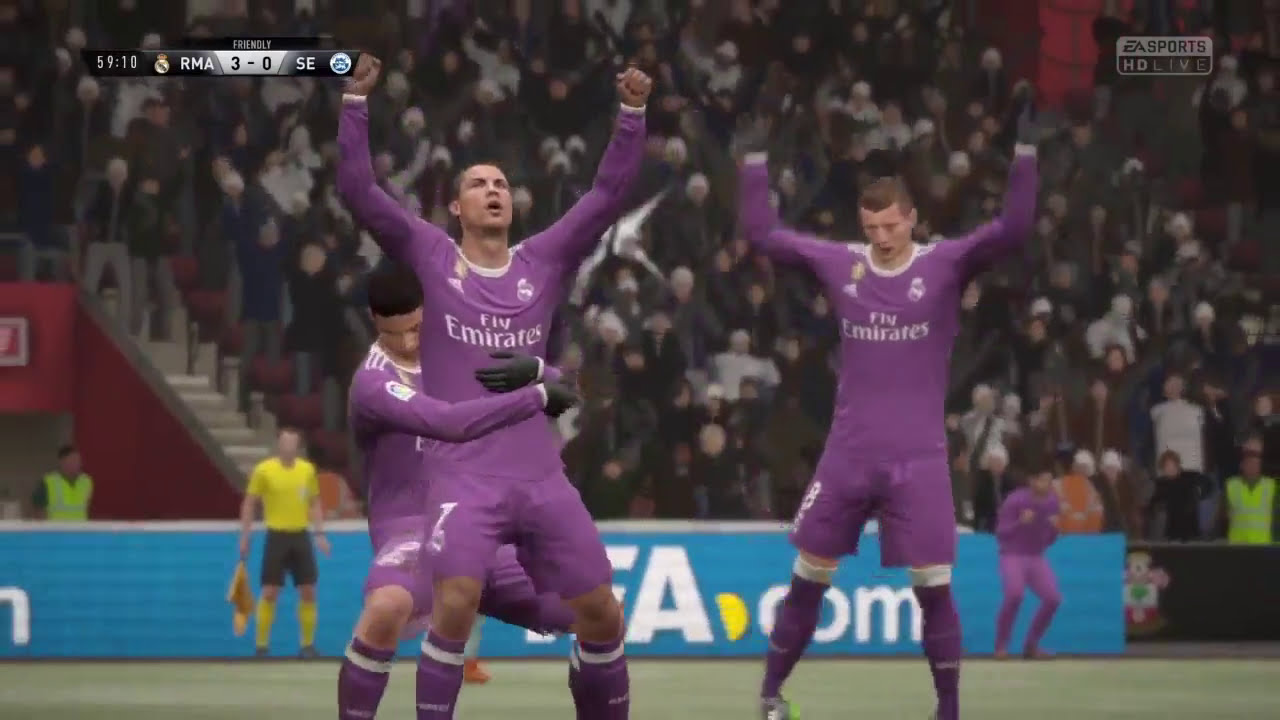 RONALDO INSANE GOALS FIFA 17 (RONALDO TOP GOALS SKILLS PS4)