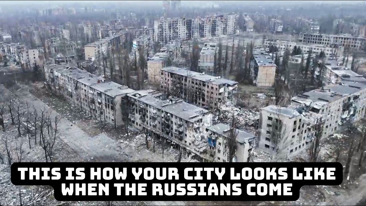 Dead city, ruins all around! This is how eastern Ukraine looks like after the Russian invasion