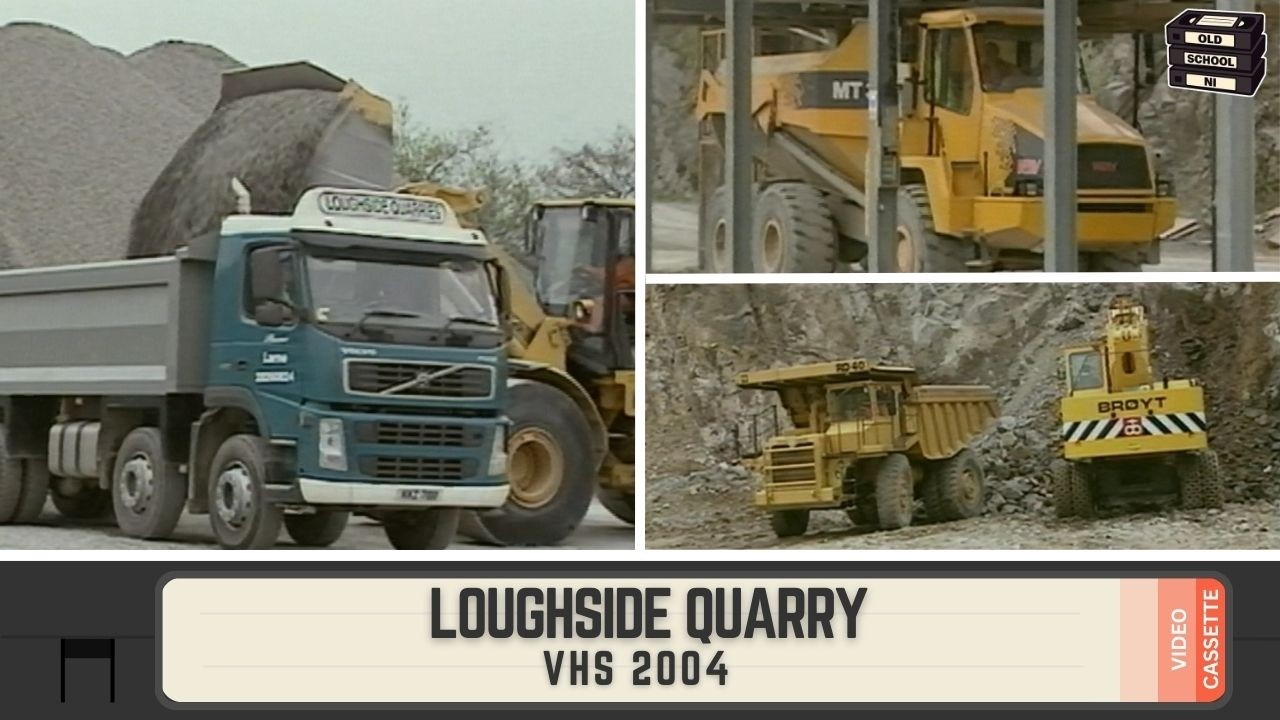 Blasting & Machinery Action from Loughside Quarry, Larne in 2004
