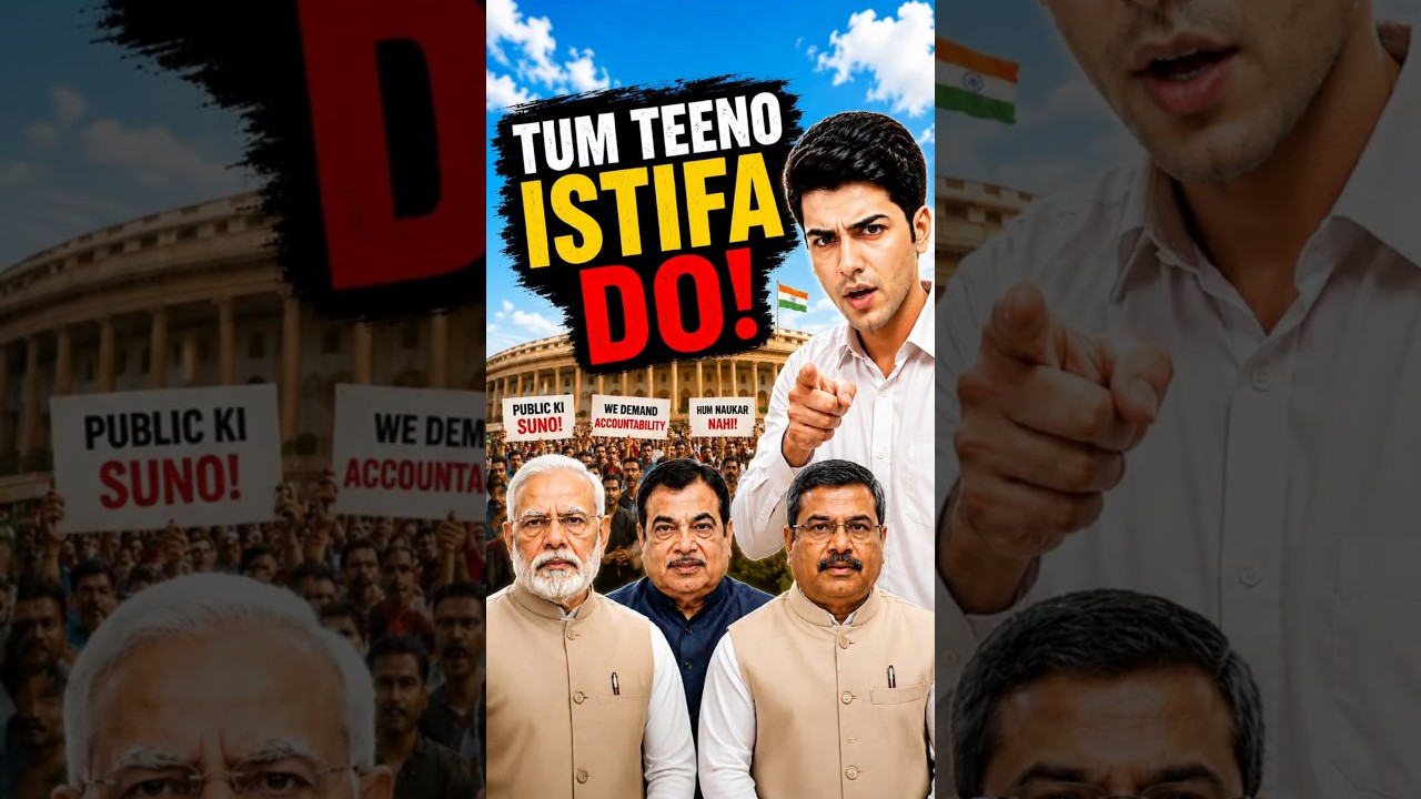 ALL THREE OF YOU RESIGN! | Public Anger Against Education Minister, Gadkari, and Modi | BJP Fueli...