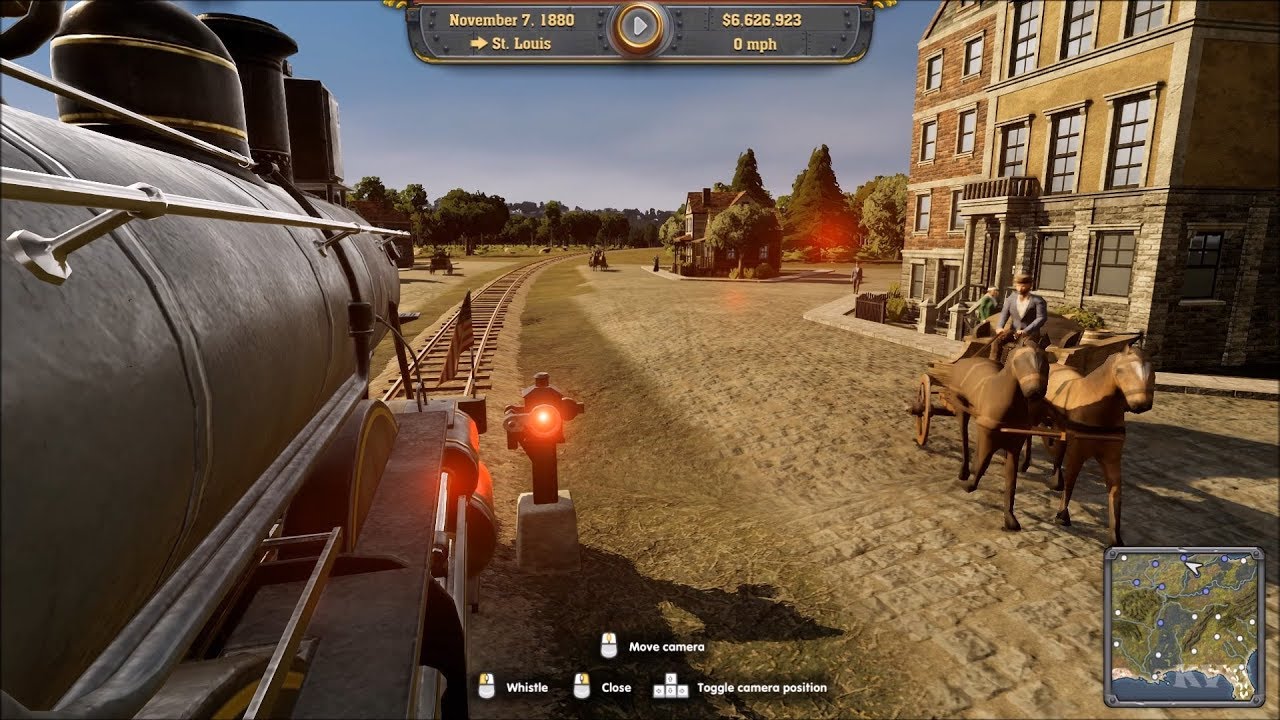 Railway Empire - Columbia 2-4-2 (1878) - Test Ride Gameplay (PC HD) [1080p60FPS]