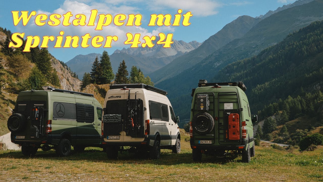 Mit den drei Sprinter 4x4 durch die Westalpen 🚐💨🏔️ / Vanlife / Offroad