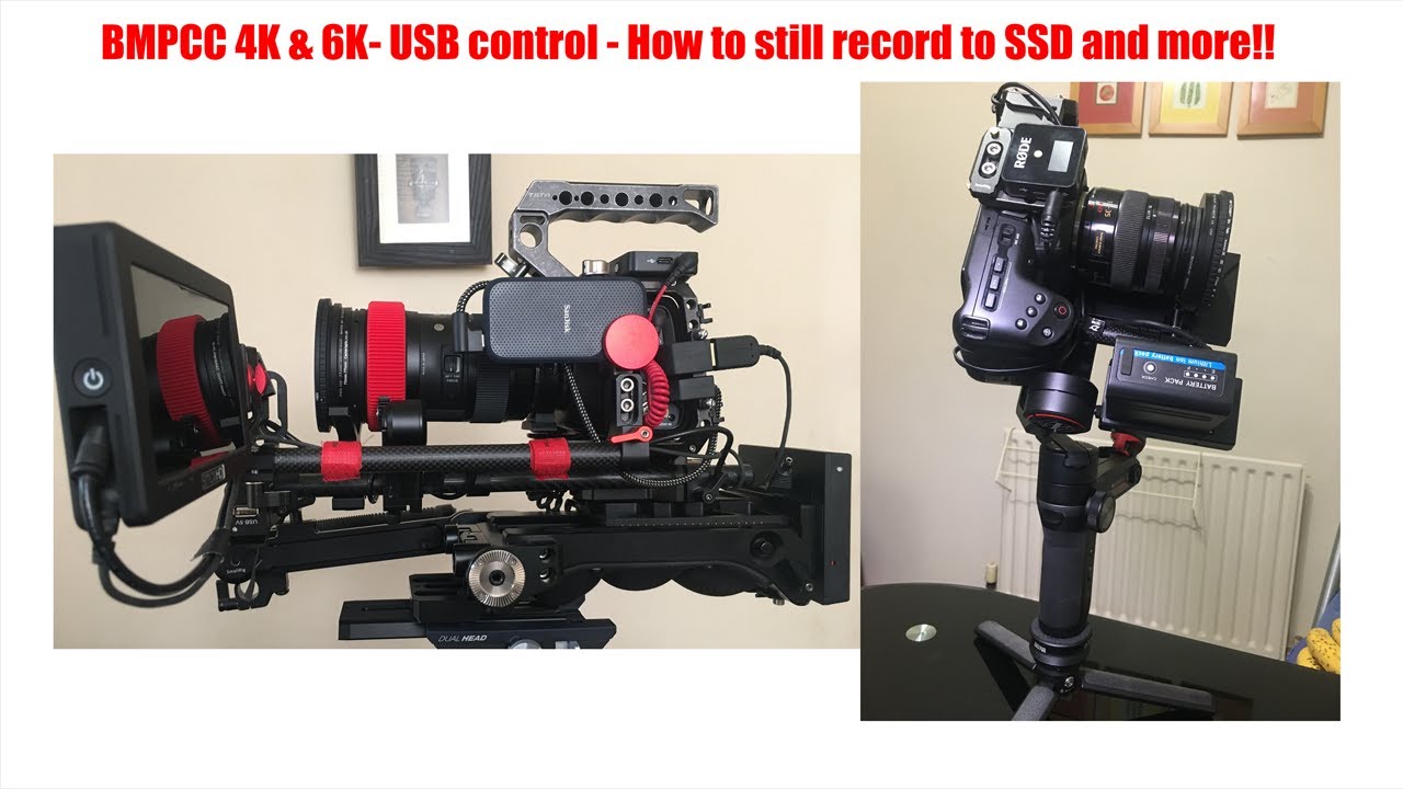 BMPCC 4K & 6K - USB Camera Control - How to still record to SSD and more!!