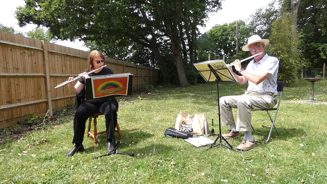 Flute Duet No 2, Tempo di Marcia, by Berbiguer