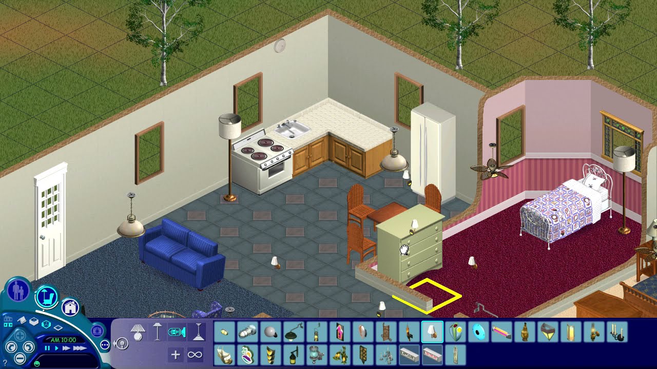 The Sims 1 Gameplay (No Commentary): Ep. 1 - Building a housey house