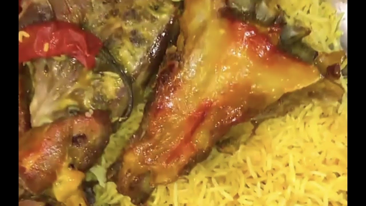 مندي تيس عارضي للشيف منصور في برميل المندي الكهربائي المزين المقاس الوسط