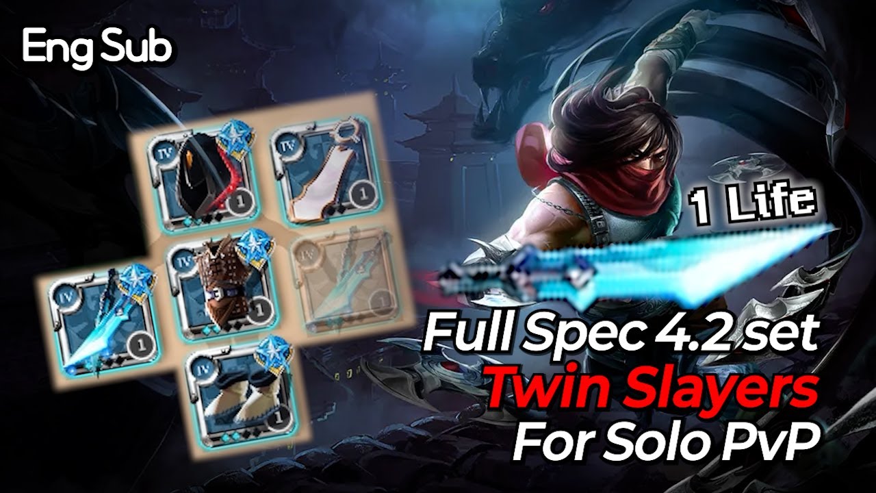 Hope A Buff!! | Full Spec 4.2 Twin Slayers Solo PvP with Just 1LIFE | Albion Online | Solo Gank