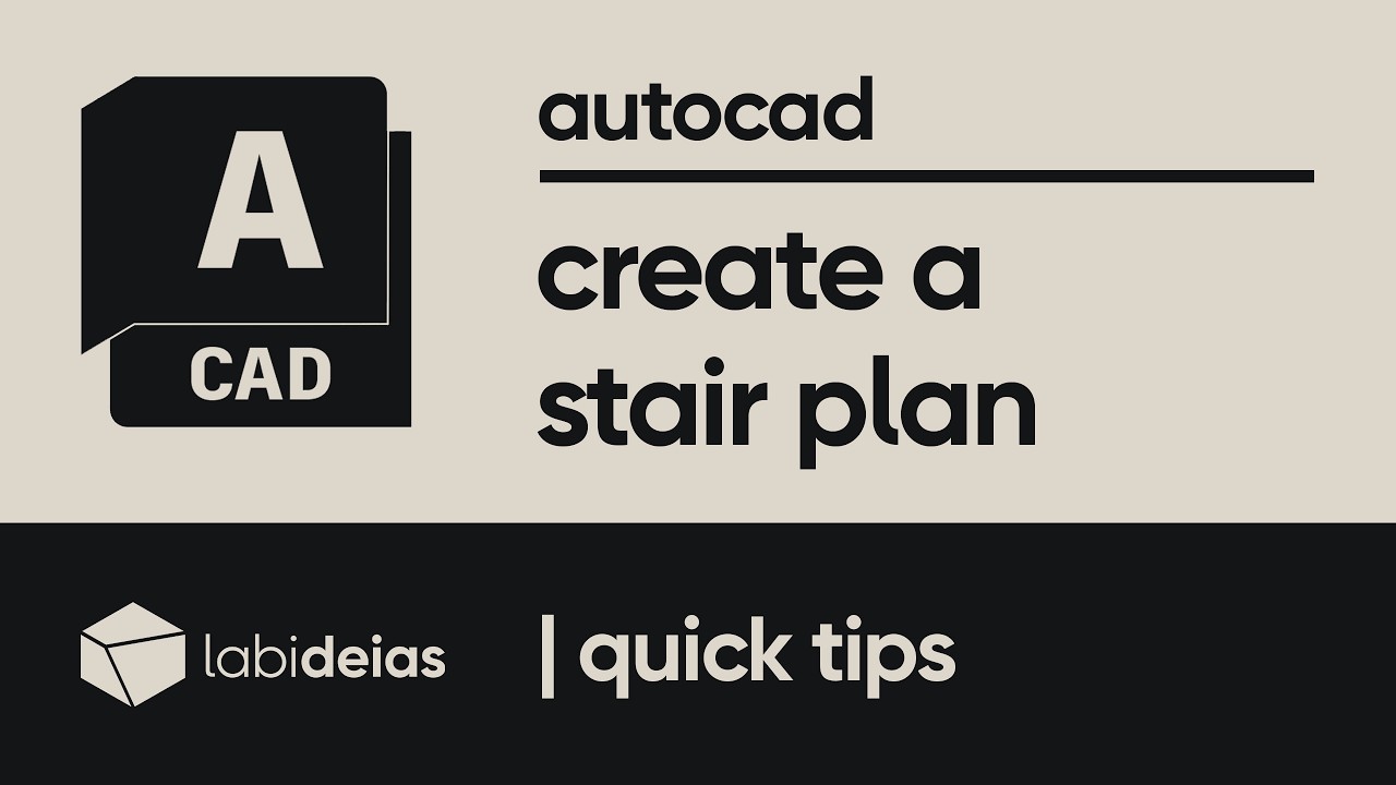 autocad | how to create a stair plan in a few minutes