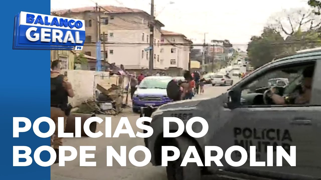 Policiais do Bope entram no Parolin para tentar conter a população