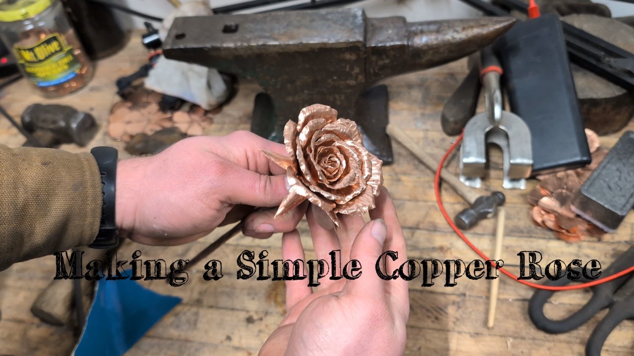 How to Make a Simple Copper Rose (Valentine's Day Projects) 